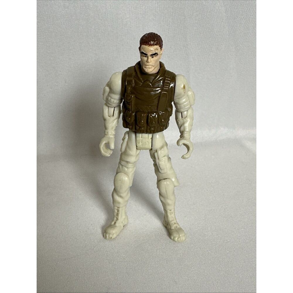 (1) Vintage Chap Mei 4" Soldier Action Figure Soldier White Winter